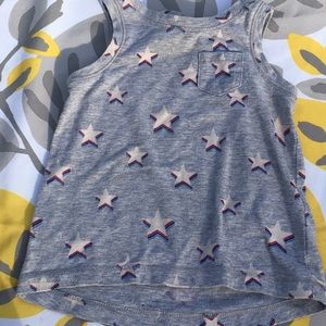 Boys grey with stars tank top
